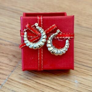 Vintage 14k hoop earrings